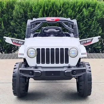 Off-Road Jeep White - ელექტრო მანქანა, 2 image