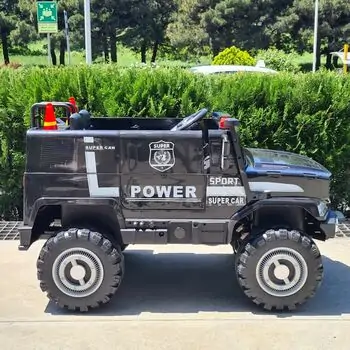Mercedes Police Jeep Black - ელექტრო მანქანა, 3 image