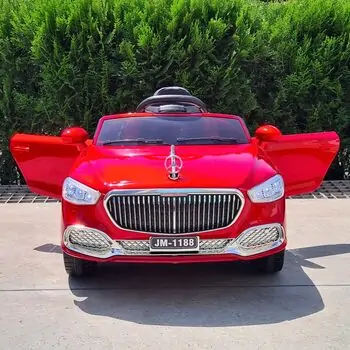 Mercedes Benz Painted Red  - ელექტრო მანქანა ტყავის სავარძლით, 2 image