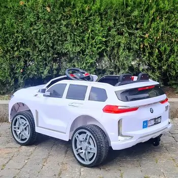 BMW X7 White - ელექტრო მანქანა კაუჩუკის საბურავებით, 4 image
