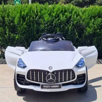Mercedes-Benz White - საბავშვო ელექტრო მანქანა, 2 image