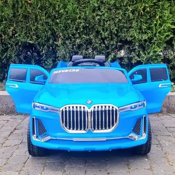 BMW X7 Blue - ელექტრო მანქანა კაუჩუკის საბურავებით, 2 image