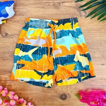 Summer Shorts Baby Sharks Orange საზაფხულო შორტი