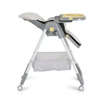 Moni High Chair Raffy Yellow - საკვები სკამ-მაგიდა, 6 image