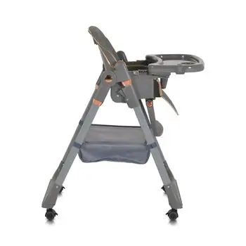 Moni High Chair With A Gift Lindo Grey - საკვები სკამ-მაგიდა საჩუქრით, 8 image