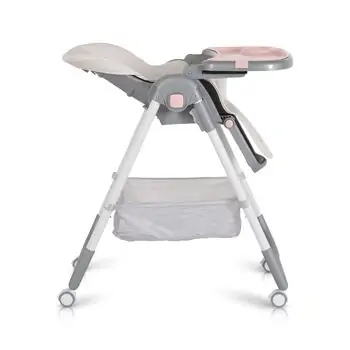 Moni High Chair Raffy Pink - საკვები სკამ-მაგიდა, 5 image