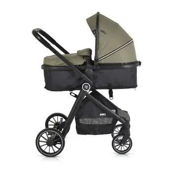Moni 3 In 1 Set Rio Green Witt Multi Car Seat საბავშვო ტრანსფორმერი ეტლის კომპლექტი, 6 image