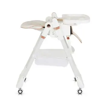Moni High Chair With A Gift Lindo White - საკვები სკამ-მაგიდა საჩუქრით, 6 image