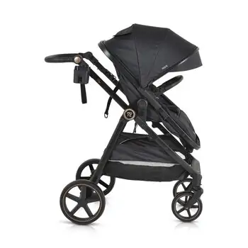 Moni 3 In 1 Set Tokyo Black With Multi Car Seat საბავშვო ტრანსფორმერი ეტლის კომპლექტი, 7 image