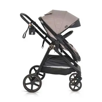 Moni 3 In 1 Set Tokyo Beige With Multi Car Seat საბავშვო ტრანსფორმერი ეტლის კომპლექტი, 10 image