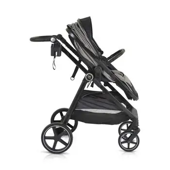 Moni 3 In 1 Set Tokyo Grey With Multi Car Seat საბავშვო ტრანსფორმერი ეტლის კომპლექტი, 9 image