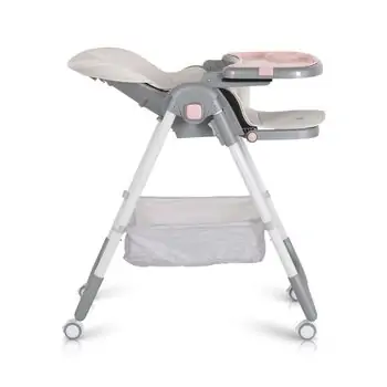 Moni High Chair Raffy Pink - საკვები სკამ-მაგიდა, 6 image