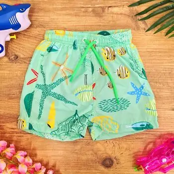Summer Shorts Underwater World Green საზაფხულო შორტი
