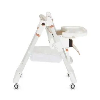 Moni High Chair With A Gift Lindo White - საკვები სკამ-მაგიდა საჩუქრით, 9 image