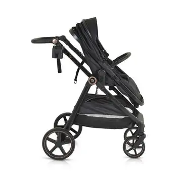Moni 3 In 1 Set Tokyo Black With Multi Car Seat საბავშვო ტრანსფორმერი ეტლის კომპლექტი, 9 image