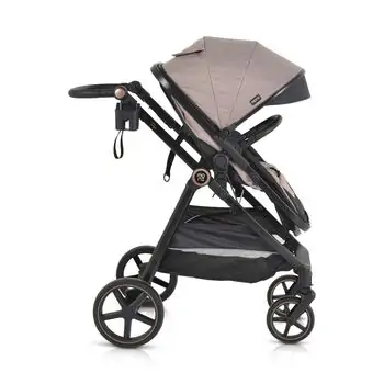 Moni 3 In 1 Set Tokyo Beige With Multi Car Seat საბავშვო ტრანსფორმერი ეტლის კომპლექტი, 8 image