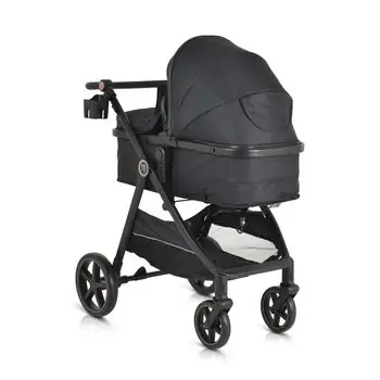 Moni 3 In 1 Set Tokyo Black With Multi Car Seat საბავშვო ტრანსფორმერი ეტლის კომპლექტი, 8 image