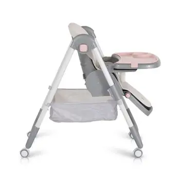 Moni High Chair Raffy Pink - საკვები სკამ-მაგიდა, 7 image