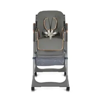 Moni High Chair With A Gift Lindo Grey - საკვები სკამ-მაგიდა საჩუქრით, 4 image
