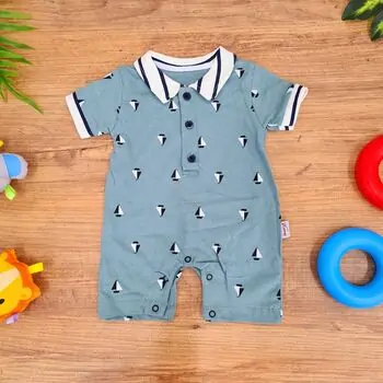 Baby Romper Small Boats - რომპერი