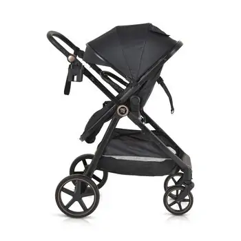 Moni 3 In 1 Set Tokyo Black With Multi Car Seat საბავშვო ტრანსფორმერი ეტლის კომპლექტი, 11 image