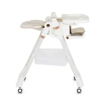 Moni High Chair With A Gift Lindo White - საკვები სკამ-მაგიდა საჩუქრით, 8 image
