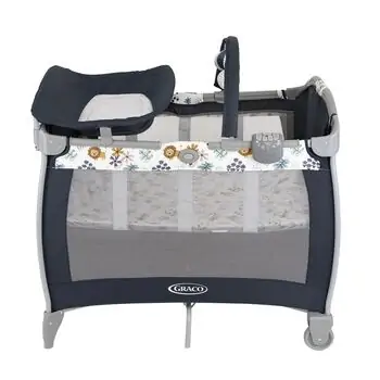 Graco Contour Electra Into The Wild ორ დონიანი საწოლ-მანეჟი, 3 image