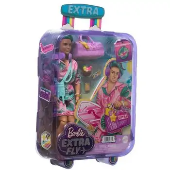 Travel Ken Doll With Beach Fashion, Barbie Extra Fly - სათამაშო კენის თოჯინა, 5 image