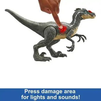 Jurassic World Epic Attack Velociraptor სათამაშო დინოზავრი, 3 image