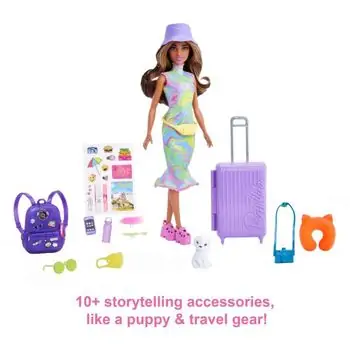 Barbie Doll ravel Set With Teresa And Puppy ბარბის თოჯინა აქსესუარებით, 2 image