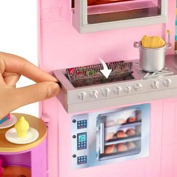 Barbie Cook ‘n Grill Restaurant Doll and Playset ბარბის თოჯინა და სათამაშო რესტორანი, 4 image