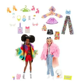 Barbie Extra Dolls, Vehicle and Accessories ბარბის თოჯინები მანქანით და აქსესუარებით, 6 image