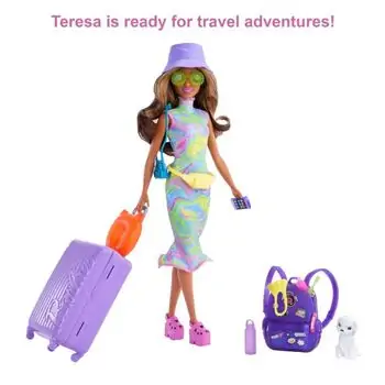 Barbie Doll ravel Set With Teresa And Puppy ბარბის თოჯინა აქსესუარებით, 3 image