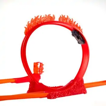 Hot Wheels Fire-themed Track Building Set საბავშვო სათამაშო ტრასა, 6 image