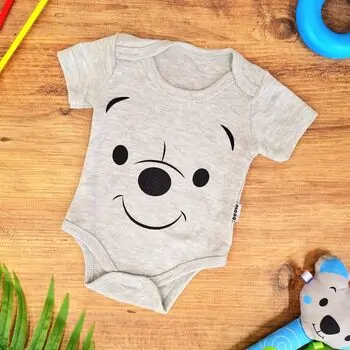 Bodysuit Winnie Pooh Grey ჩვილის ბოდე