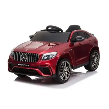 Moni Bo Mercedes GLC63S Amg Red ელექტრო მანქანა კაუჩუკის საბურავებით და ტყავის სავარძლით