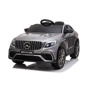Moni Bo Mercedes GLC63S Amg Silver ელექტრო მანქანა კაუჩუკის საბურავებით და ტყავის სავარძლით