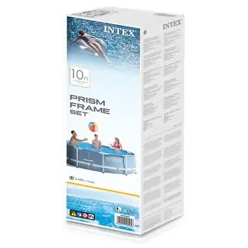 Intex 26702 Frame Above Ground Pool Round With Filter Pump - კარკასული აუზი კარტრიჯული ფილტრით, 5 image