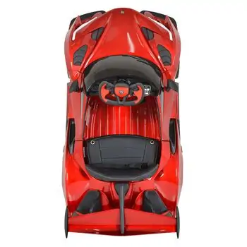 Moni Bo Car Flash Red ელექტრო მანქანა კაუჩუკის საბურავებით და ტყავის სავარძლით, 8 image