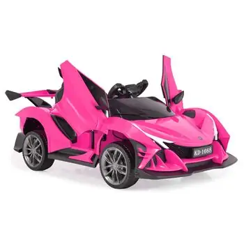 Moni Bo Car Flash Pink ელექტრო მანქანა კაუჩუკის საბურავებით და ტყავის სავარძლით, 2 image