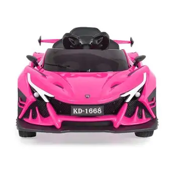 Moni Bo Car Flash Pink ელექტრო მანქანა კაუჩუკის საბურავებით და ტყავის სავარძლით, 4 image