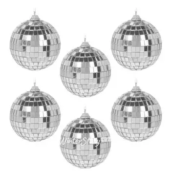 Christmas Balls Set Disco Style 8 cm ნაძვის ხის სათამაშოები, 2 image