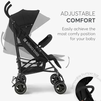 KikkaBoo Beetle Black 2024 საბავშვო სასეირნო ეტლი, 4 image