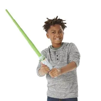 Star Wars Lightsaber Squad - The Child - Extendable Green ვარსკვლავური ომების სათამაშო ხმალი, 5 image
