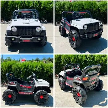 Jeep Electric Car White - ელექტრო მანქანა