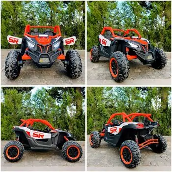 RC Racing Super Car Orange - ელექტრო მანქანა კაუჩუკის საბურავებით