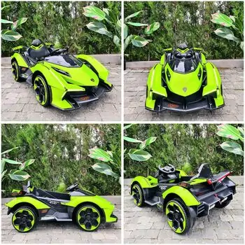 Lamborghini V12 Sports Car Green - ელექტრო მანქანა