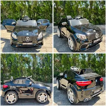 Mercedes Benz Painted Black - ელექტრო მანქანა კაუჩუკის საბურავებით