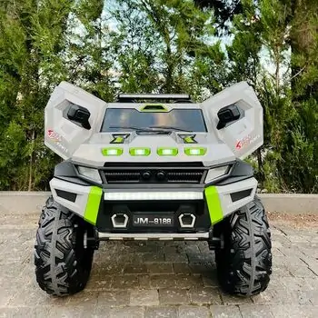 Big Electric Jeep Shark Power Grey - ელექტრო მანქანა კაუჩუკის საბურავებით, 4 image
