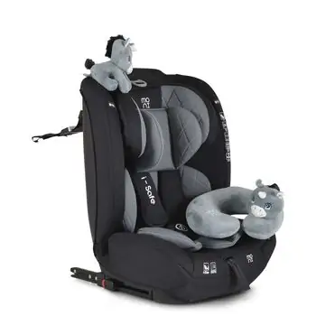 Moni Car Seat iSafe 76-150cm Grey მანქანის სავარძელი (ქარსითი)